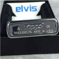 ELVIS PRESLEY JOE PETRUCCIO Brushed Chrome Lighter (Zippo 24474, 2009)