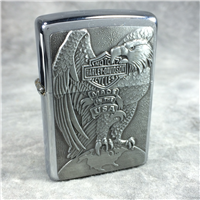 HARLEY-DAVIDSON EAGLE EMBLEM Brushed Chrome Lighter (Zippo 200HD, 2004)