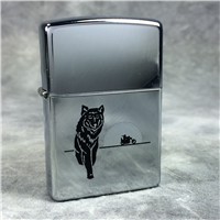 LONE WOLF MOTORCYCLE Polished Chrome Lighter (Zippo 250, 2004)