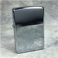 EAGLE USA STARS & STRIPES Polished Chrome Lighter (Zippo, 2002)