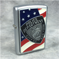 NYPD NEW YORK'S FINEST Satin Chrome Lighter (Zippo 20860, 2004)