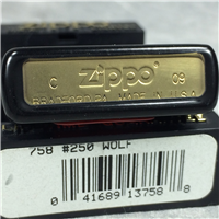 WOLF Black Matte Lighter (Zippo 758 #250, 2009)