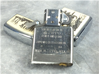 SCRIMSHAW ELK Brushed Chrome Lighter (Zippo, 2004)