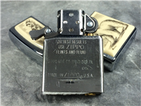 SCRIMSHAW POLAR BEAR Brushed Chrome Lighter (Zippo, 2005)