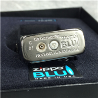 ZIPPO BLU CHANNELED Double-Sided Butane Lighter (30032, 2007)