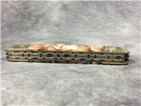 MAXAM Peach Celluloid Congress  with Etched Bolsters