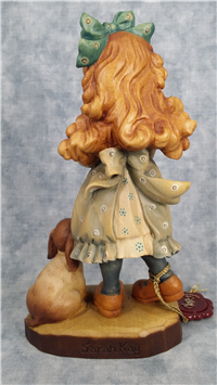 ANRI Sarah Kay Design Valentine OUR PUPPY Limited Edition Wood Carved Figurine