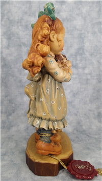 ANRI Sarah Kay Design Valentine OUR PUPPY Limited Edition Wood Carved Figurine