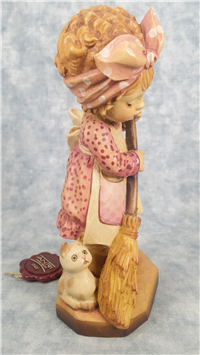 ANRI Sarah Kay Design Valentine SWEEPING Limited Edition Wood Carved Figurine