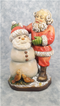 ANRI Sarah Kay SANTA & SNOWMAN Limited Edition Wood Carved Figurine