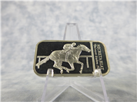 SECRETARIAT Official Triple Crown Winner .999 Fine Silver Ingot Collection (Silver Creations Ltd., 1973)