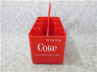 Red Plastic Coca-Cola/Coke 8 Bottle Carrier/Caddy for 16 Oz. Bottles