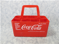 Red Plastic Coca-Cola/Coke 8 Bottle Carrier/Caddy for 16 Oz. Bottles