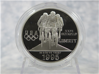 1995-P Atlanta Olympics 2 Coin Silver Proof Set Track and Field / Cycling