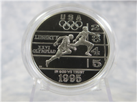 1995-P Atlanta Olympics 2 Coin Silver Proof Set Track and Field / Cycling