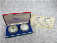 SALUTE TO IKE A Medallic Tribute to Dwight D. Eisenhower Silver Medal Set (International Numismatic Agency, 1969)