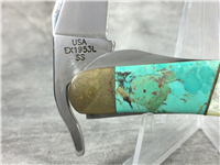 2002 Case EX1953L SS Exotic Turquoise & Mother of Pearl Russlock