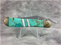 2002 Case EX1953L SS Exotic Turquoise & Mother of Pearl Russlock