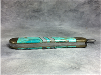 2002 Case EX1953L SS Exotic Turquoise & Mother of Pearl Russlock
