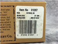 2002 Case EX1953L SS Exotic Turquoise & Mother of Pearl Russlock