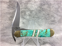 2002 Case EX1953L SS Exotic Turquoise & Mother of Pearl Russlock