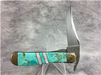2002 Case EX1953L SS Exotic Turquoise & Mother of Pearl Russlock