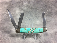 2002 Case EX318 SS Turquoise & Mother of Pearl Stockman