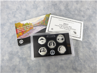 2013-S America The Beautiful Silver Proof Set (black box, 5 coins)
