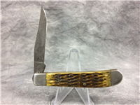PARKER EAGLE Jigged Bone Damascus Single-Blade Folding
