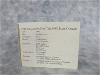 1989-S Congress Proof Clad Half Dollar