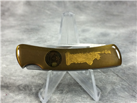 1986 Buck USA 826 Gold Statue of Liberty Commemorative Lockback