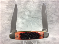 2015 REMINGTON UMC R4466 Amber Jigged Bone Cliffhanger Bullet Knife