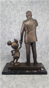 PARTNERS 14-3/4 inch Bronze Statue on Marble Plinth (Disney, Blaine Gibson, 1990-2000)