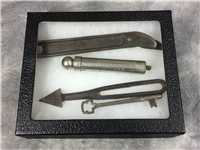 KEEN KUTTER & SCHRADER  Tool Lot - Box Cutter, Key, Airplane Tire Gauge, Reamer