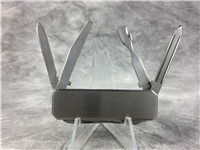 Stainless Steel Lobster-Style Gentleman's Pen Knife - Scissors, File, Tweezers