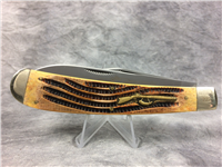 REMINGTON NEW TANG  Series II Handmade Yellow/Orange Bone 2-Blade Rifle Knife