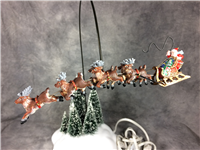 UP UP & AWAY Animated / Rotating Reindeer & Sleigh (Dept. 56, #52593)