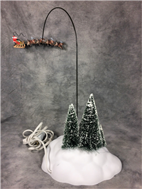 UP UP & AWAY Animated / Rotating Reindeer & Sleigh (Dept. 56, #52593)