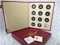 1987 Walt Disney's Classic Snow White 50th Anniversary Set of Eleven 1/10 Ounce .999 Fine Gold Proof Medals