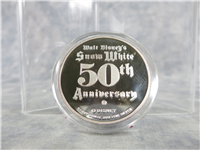 1987  Walt Disneys Classic Snow White 50th Anniversary Happy Silver Medal 