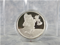 1987  Walt Disneys Classic Snow White 50th Anniversary Doc Silver Medal 