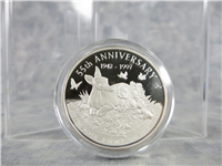 1997  Walt Disneys Bambi 55th Anniversary Silver Medal 