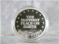 35 Years of Magic DISNEYLAND 1 Oz .999 Fine Silver Proof Medal (Rarities Mint, 1990)