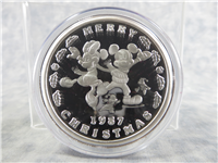 1987 Rarities Mint Mickeys Holiday Treasures 2nd Edition Silver Medal 