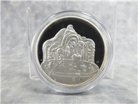 1987  Walt Disneys Classic Snow White 50th Anniversary Witch Silver Medal 