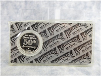 1987  Walt Disneys Snow White 50th Anniversary Bashful Silver Medal 
