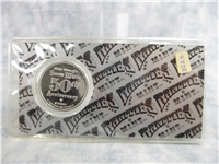 1987  Walt Disneys Snow White 50th Anniversary Sleepy Silver Medal 