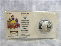 1987 Walt Disney's Snow White 50th Anniversary DOC 1/2 Ounce .999 Fine Silver Proof Medal