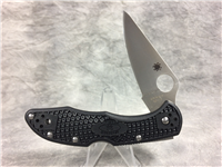 SPYDERCO C11FPBK Delica 4 Flat Ground Black FRN VG-10 Folding Lockback Knife
