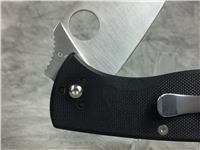 SPYDERCO C122GP Tenacious Black G-10 Folding Linerlock